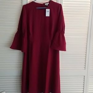 J. Jill ruby bell sleeve dress.